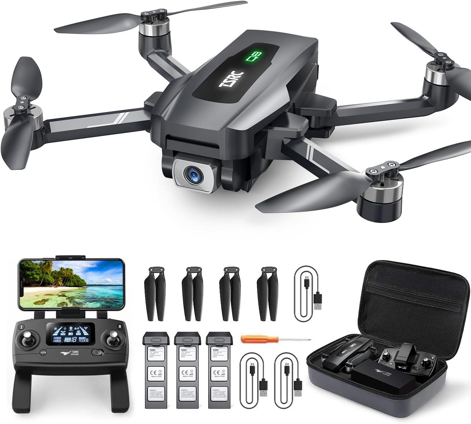 TENSSENX 4K GPS Drone, 90 Min Flight, Auto Return, 5G WiFi, Follow Mode