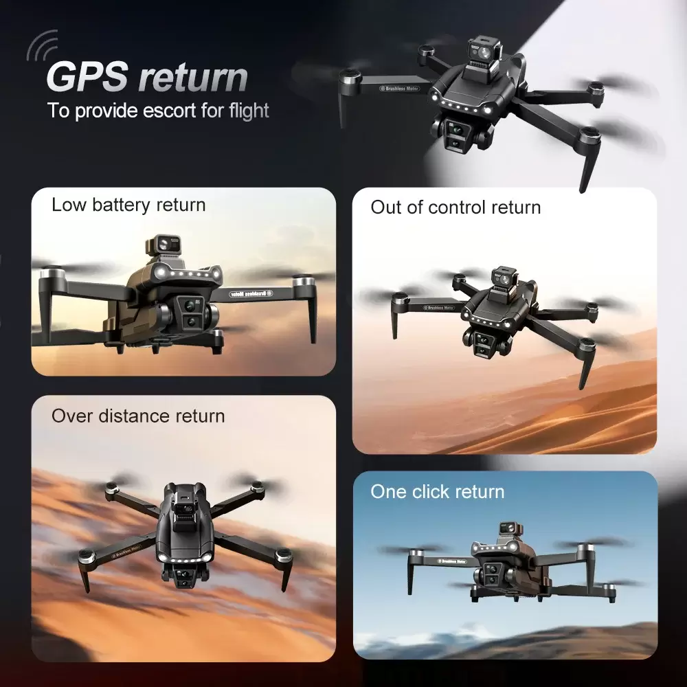 V198 GPS Drone: 8K Camera, 5G WiFi, Obstacle Avoidance, Foldable